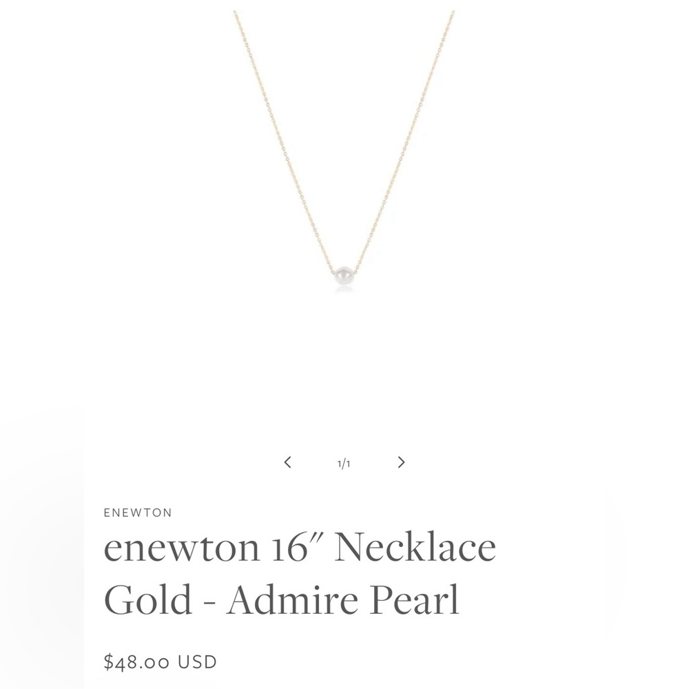 ENewton Gold Pearl Elegance Necklace 18”